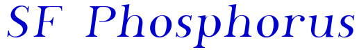 SF Phosphorus шрифт